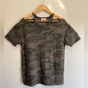 T.La Camouflage Oversized Short Sleeve Tee